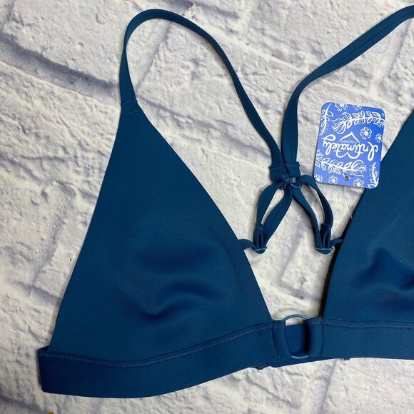Free People Intimately Oh Scuba Neo Bralette in Midnight Cowboy - Picture 3 of 7